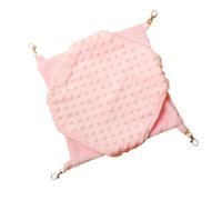 ccuzs Hamster Hammock, Chinchilla Swing, Squirrel Bed, Soft Fleece Lining, Double-Layer Design, Small Size, Ideal for Cage Napping and Climbing, 9.84x9.84in