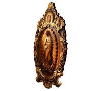 ccuzs Hand Carved - Wood Sculpture Elegant Wooden | Ornament Decorative Figurine Artisan Craft Natural Finish Home Accent for Living Room, Bedroom, Office, Entryway or Church Interior Decor