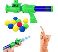 ccuzs Indoor Cat Training Toy Ball, 10X Soft Fetch Balls for Cats, Creative Launch Ball Set, Fun Playtime Toy for Cats in Home, Living Room, Pet Room, Ideal for Exercise and Training