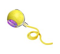 ccuzs Interactive Cat Ball Toy, Automatic Rolling Toy, Rechargeable Pet, Smart Moving with Rope, Electronic Ball for Pets, Indoor, Home, Living Room, Sofa, Floor, 5.7x5.7cm