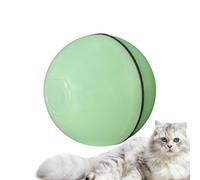 ccuzs Interactive Cat Ball Toy, Light-Up Moving Kitten Toy, Automatic Rolling Ball Rechargeable, Indoor Use for Active Play and Boredom Relief, 6.5x6.5X 6.5cm 90g Pink White Green