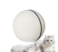 ccuzs Interactive Cat Ball Toy, Light-Up Moving Kitten Toy, Automatic Rolling Ball Rechargeable, Indoor Use for Active Play and Boredom Relief, 6.5x6.5X 6.5cm 90g Pink White Green