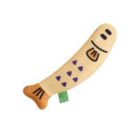 ccuzs Interactive Cat Toy, Fish Shape Linen, Catnip Crinkle Kick Toy, Durable Kitten Teaser, Soft Bite For Indoor Cats, Fun Pet Activity, Stimulates Natural Hunting, 0.79 Inches 65g