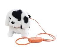ccuzs Interactive Design Puppy Toy, Walking Dog Stuffed Animal, Good Pets Puppy Toy, Adorable Dog Plush Toy 13x8x15cm for Indoor, Outdoor, Present, Kids, Home, Pink, Brown, Black Color
