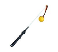 ccuzs Interactive Dog Flirt Pole, Large Dog Tug Toy, Durable Training Stick for Agility, Mental Stimulation and Exercise, Heavy Duty Rope, for Backyard, Lawn, Outdoor Play, 80x4x4cm 450g Steel