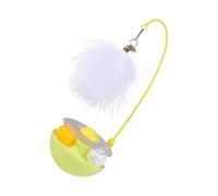 ccuzs Interactive Pet Toy for Cats, Feather Teaser Balls and Bells, Catnip Roller Tracks for Indoor Kittens, Engaging Exercise Toy for Fun and Mental Stimulation for Cats and Kittens