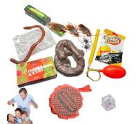 ccuzs Joke Kit, April Fools Prank Toys Box Set with Classic Gags and Noisemakers, Hilarious Trick Toy Collection for Kids, Friends, Family, Funny Stuff, Parties, Everyday Laughs 20cm/7.87in
