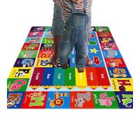 ccuzs Kids Play Rug - Early Learning Alphabet Numbers | Animals Shapes Educational Floor Mat Soft Non Slip Carpet for Preschool, Bedroom, Classroom, Daycare, Nursery, Playroom or Boys Girls