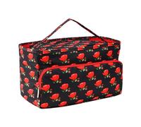 ccuzs Knitting Bag, Crochet Yarn Storage Tote, Portable Project Organizer (14.17x5.91x7.48 Inches), Yarn Holder Pouch for Knitting Needles, Hooks, and Craft Accessories