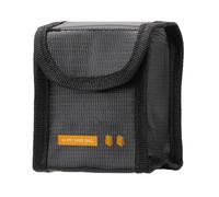 ccuzs Lithium Battery Fireproof Bag, Flame Retardant Safety Pouch, ExplosionProof Storage Case, High-Temperature Resistant, Drone Accessories, Travel Storage, 11x8.9x6.3cm Black