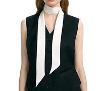 ccuzs Long Neckerchief - Women Silky Retro Thin Elegant Neck Scarf Design | Fashion Multi Use Headband Handbag Wrap Accessory for Party, Dating, Daily Commuting or Outfit Use