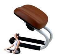 ccuzs Meditation Stool, Adjustable Height Kneeling Bench, Sturdy Metal Frame with Non-Slip Leg Sleeves, Ergonomic Hip Support for Comfortable Meditation and Yoga