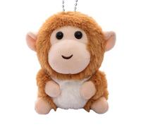 ccuzs Monkey Plush Keychain - Cartoon Keyring Pendant | Toy Dolls Kids Monkey Plush Animal for Birthday, Party, Handbags, Backpacks, Phone Case, Family, Friends Children Boy Girl Colleagues