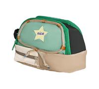 ccuzs Pencil Pouch Cute, Large Capacity Star Pattern Stationery Bag, Sturdy Zipper Portable Cosmetic Organizer, School Supplies for Teen Girls (9.06x4.72x5.51 Inches), Verde, riferimento Alla