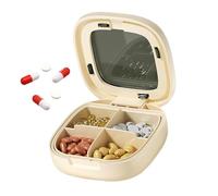 ccuzs Pill Organizer, Medication Storage, Daily Weekly Pocket Travel Pill Holder, Compact Weekly Dispenser, Medicine Container For Organizer Medication Management, 2.5x5x7.5cm