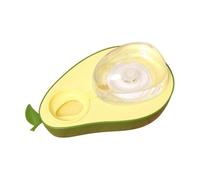 ccuzs Puppy Feeding Bowl, 690 ml de Cuenco Doble con de Aguacate, diseño de Aguacate, Plato para Mascotas de Calibre Grande, Base Antideslizante para Perros pequeños