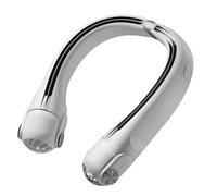 ccuzs Rechargeable Neck Fan, Portable Wearable Air Cooler, 2400mAh Battery Operated Hands-Away Fan, Quiet Neck Cooling Device, Personal AC for Women & Men, Travel & Outdoor Use