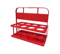 ccuzs Sleek Beer Basket, Portable Beverage Box, 8 Pack Beer Carrier, Foldable Beer Storage Crates 40x22x35cm for Beers, Drinks, Indoor, Outdoor, Home, Black, Blue, Red Color, Rojo, riferimento
