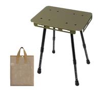 ccuzs Small Folding Table, Portable Coffee Table, Heavy Duty Gear Desk, Easy Fold Mechanism Black Ideal for Dorm Rooms, Conferences, Apartments, Outdoor Trips, 12.09x8.46x1.38 Inches