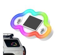 ccuzs Solar Cloud Car Ambient Light - Suction Cup Night Driving Atmosphere Lamp | Sensor Activated Mode Auto Interior Decor Light Solar Powered for Car, Truck, SUV, Camping, Travel