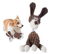 ccuzs Squeaky Pet Plush Toy, Interactive Dog Chew Toy, Stuffed Animal with Built-In Squeaker, Soft Bite-Resistant Pet Toys for Dogs Use Reduce Boredom 33x13x7cm Multicolor