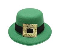 ccuzs St. Patrick's Day Green Top Hat, Irish Holiday Accessory, Dress-up Costume Hat for, Tree Topper Decoration, Fun Favor, Green Hat for St. Patrick’s Day Themed Events, Hats for Adults