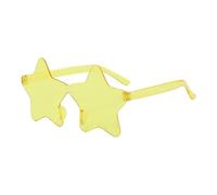 ccuzs Star Glasses - LED Star Shape Party Eyewear Props | Light Up Festival Glasses Novelty Holiday Costume Accessory for Music Festivals, Halloween, Christmas, Beach or Party Use