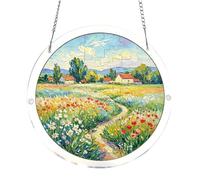 ccuzs Sun Catcher Ornament - 2D Window Hanging Pendant Decorative Light | Catching Home Decor Suncatcher for Bedroom, Living Room, Garden, Balcony Tree, Holiday Party or Window Display Use
