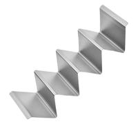 ccuzs Taco Holder, Stainless Steel Tortilla Tray, 10.55x3.94 inches, Dishwasher Safe Taco Shell Plate, Perfect for Home, Restaurant, Cafe Use, Nights and Gatherings