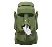 ccuzs Tissue Box Cover, Modern Freestanding Face Tissue Holder, Funny Cute Design Dispenser and Organizer for Home Decor, Office Desk, Kitchen Counter, Bathroom Vanity Everyday Use 5.71x6.69x9.25in