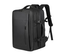 ccuzs Travel Backpack, Vacuum Compression Bag, Expandable, Large-Capacity Storage, Built-In Lock Security, Lightweight Design, Perfect for Flights, Business Trips, Weekend Travel, 11.81inches Black