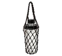 ccuzs Water Bottle Holder Bag - Crochet Mesh Cup Tote Carrying Sling | Lightweight Portable Bottle Carrier Adjustable Strap for Travel, Running, Walking, Beach, Camping or Hiking Use