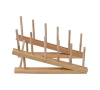 ccuzs Wooden Puzzle Rack, Sturdy Puzzle Holder, Flexible Display Rack, Wood Storage Shelf with Space Saving and Compact Design for Both Kids and Adults, 11.81x5.12 Inches