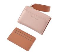 ccuzs Zipper Wallet, Card Holder, Lanyard Multi-Functional, Large Coin Purse, Capacity Coins For Notes, and Cards, Portable Short Lightweight Cash Space, 12.5x9x2.5cm, Rosa, riferimento Alla