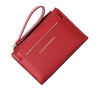 ccuzs Zipper Wallet, Card Holder, Lanyard Multi-Functional, Large Coin Purse, Capacity For Notes, and Cards, Portable Short Lightweight Cash Space, 12.5x9x2.5cm