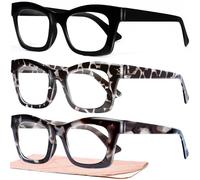CCVOO Gafas de lectura estilo Oprah de 2.75 para mujer, lentes elegantes, lectores de luz azul para mujeres, tramposos