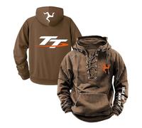 CCVQPF Sudadera con Capucha para Hombre Chaquetas Informales La I.s.l.e of M.a.n T..T Jerséis Bolsillo De Manga Larga Chándal Prendas Vestir Exteriores Estampadas-KQS||l