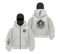 CCVQPF Sudadera con Capucha Y Pasamontañas De Color Contrastante Hombre para A.na.RC.h.y S.on.s Estilo Deportivo Estampado Chándal Abrigos Prendas Vestir-QHS||XX_l