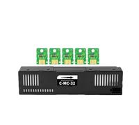 CCXTKENWU Caja de Tinta Residual MC32 MC 32 MC-32 Compatible con ImagePROGRAF TC-5200 TC-5200M TC-20 TC20 TC 5200 Chip de Caja de Mantenimiento de impresoras(MC-32-1PCS-chip-5PCS)