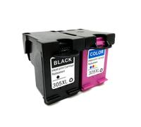 CCXTKENWU Cartucho de Tinta 305XL Compatible con Suministros de Impresora DeskJet 2700 2710 2720 2721 2722 2730 4120 4110 4130 4134 1210 2320 6020(1SET)