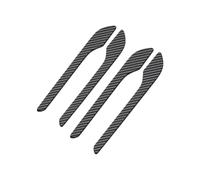 CCXTOTOM Protector de cubierta de manija de puerta ABS de fibra de carbono, 4 piezas, Compatible con piezas de motocicletas automotrices, modelo 3 Y 2024(Color Name: carbon)