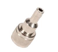 CCXTZC Conector de la línea de Combustible 033498 10 Compatible con Motor de Bote 3 Manguera de Barbra de 8 Pulgadas al Tanque El Lado del Tanque Cromado Femenino se Adapta a 1991 y más nuevos