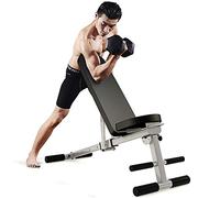 CCYENG Taburete Plegable con Mancuernas, Taburete con Mancuernas de energía multicinética con Marco de Acero, Banco de Abdominales Ajustable, Equipo de Fitness para e