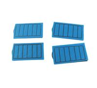 CCYLEZ 4 Cartuchos de Filtro de Acuario Azules, Elementos de Repuesto de Carbono Duraderos para Tanques de Tortugas, Mejora la Calidad del Agua, Material de PVC, 5,8 Pulgadas de