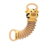 CCYLEZ Acordeón, Juguetes Educativos de Música, Dibujos Animados, Forma de Vaca Bonita, Instrumento para Niños, Juguete Interactivo para el Hogar y el Jardín de Infantes (YELLOW)