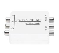 CCYLEZ Adaptador de Señal de YPbPr a RF Mini Convertidor para Transmisión de un Cable de Larga Distancia, Plug and Play, Suministros de