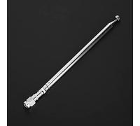 CCYLEZ Antena telescópica universal de 6 secciones, conector macho SMA, para TV y radio AM/FM estéreo