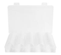 CCYLEZ Caja de Almacenamiento de Monedas Transparente de 100 Piezas, Protectores Duraderos de Cápsulas de Monedas, Organiza para Coleccionistas, Caja de Plástico Transparente, Aprox.18,5x11,6x4cm