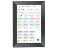 CCYLEZ Calendario Digital de 10,1 Pulgadas, Pantalla Táctil HD 1080P WiFi Organizador Familiar Inteligente, Pantalla Interactiva de Almacenamiento de 32 GB con Sincronización de 2 Vías (Enchufe de