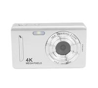 CCYLEZ Cámara Digital 4K para Fotografía, Pantalla LCD de 2.4 Pulgadas de 64MP HD 16X Zoom Antho Shake 2.4 Pulgadas, con Modo de Belleza de Enfoque Automático para Vlogging de Viajes (Silver)